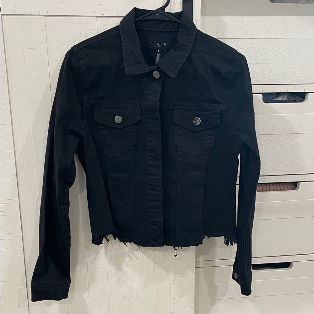 Black Denim Jacket by Risen Los Angeles